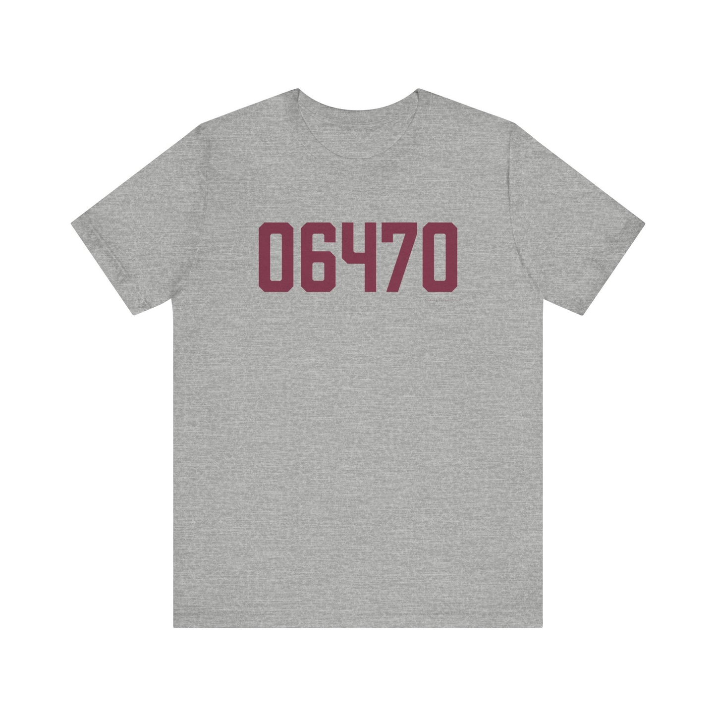 06470 - Newtown CT Zip Code Unisex Jersey Short Sleeve Tee