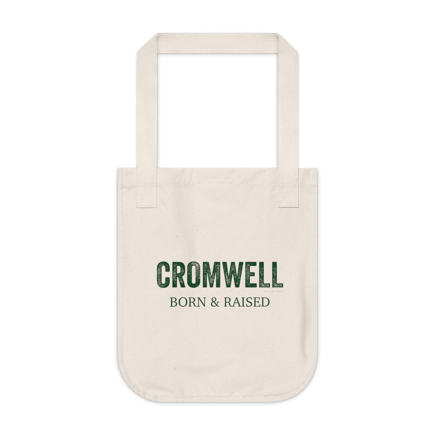 Cromwell Born & Raised Organic Canvas Tote Bag (green)