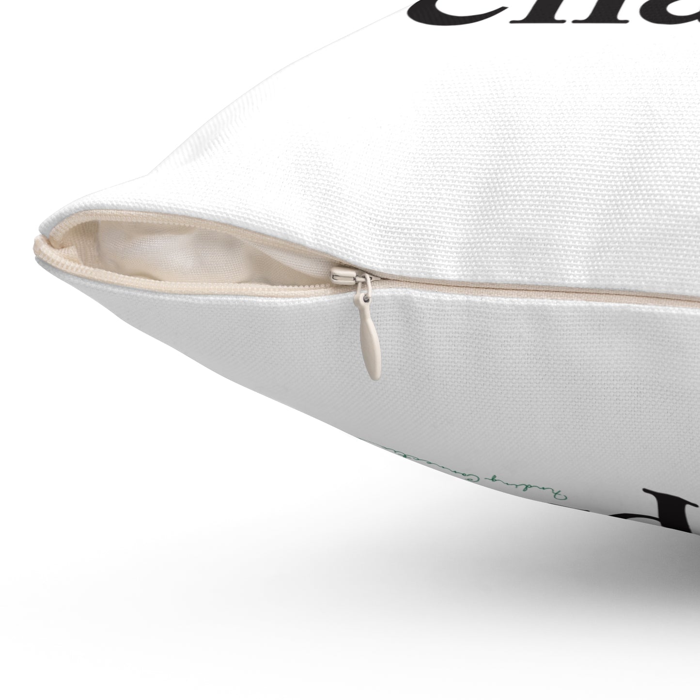 I Clover Chaplin Spun Polyester Square Pillow