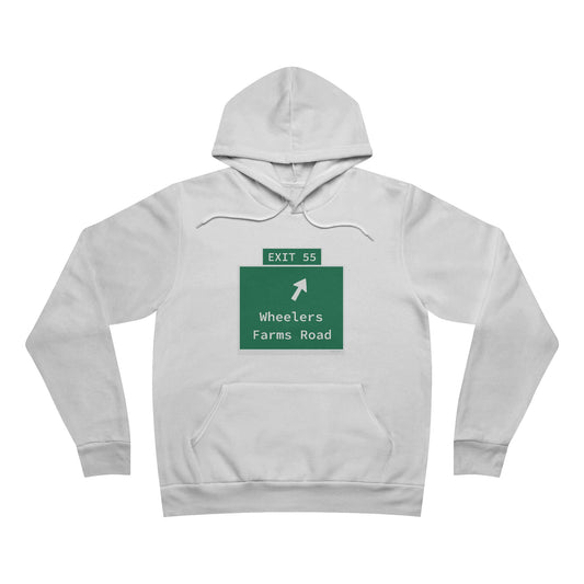 Vintage WCP Exit 55 Sign  Sponge Fleece Pullover Hoodie