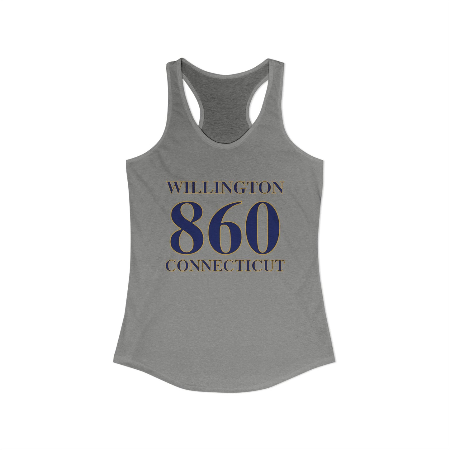 Willington 860 Connecticut Women's Ideal Racerback Tank Top