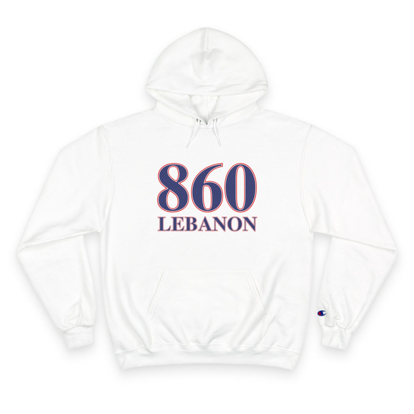 860 Lebanon Red White & Blue Champion Hoodie