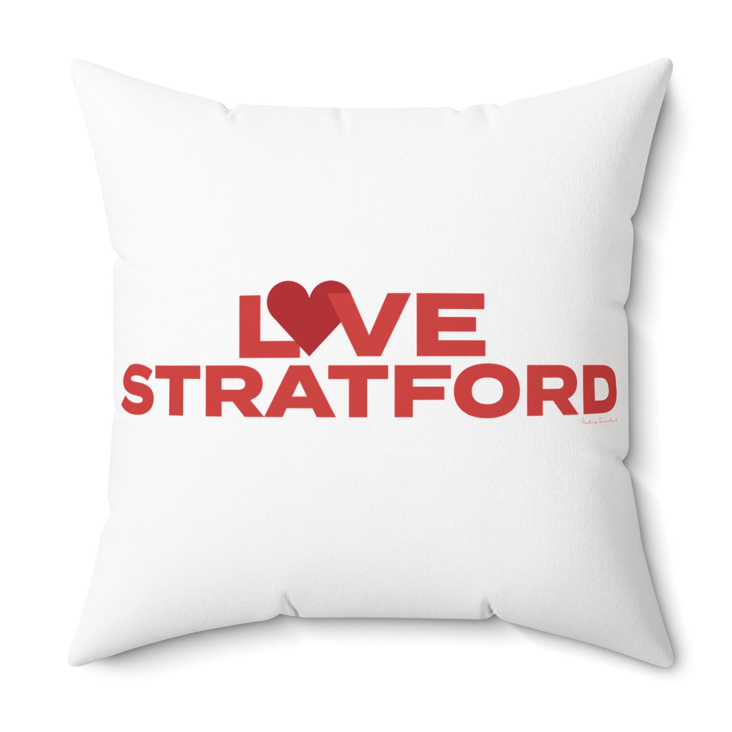 Love Stratford Spun Polyester Square Pillow