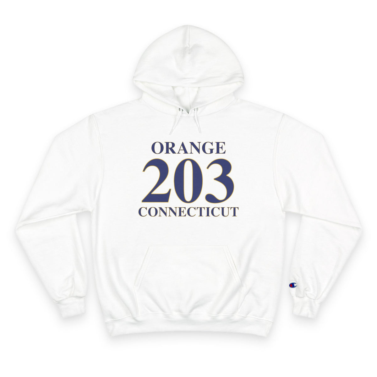 Orange 203 Connecticut Champion Hoodie