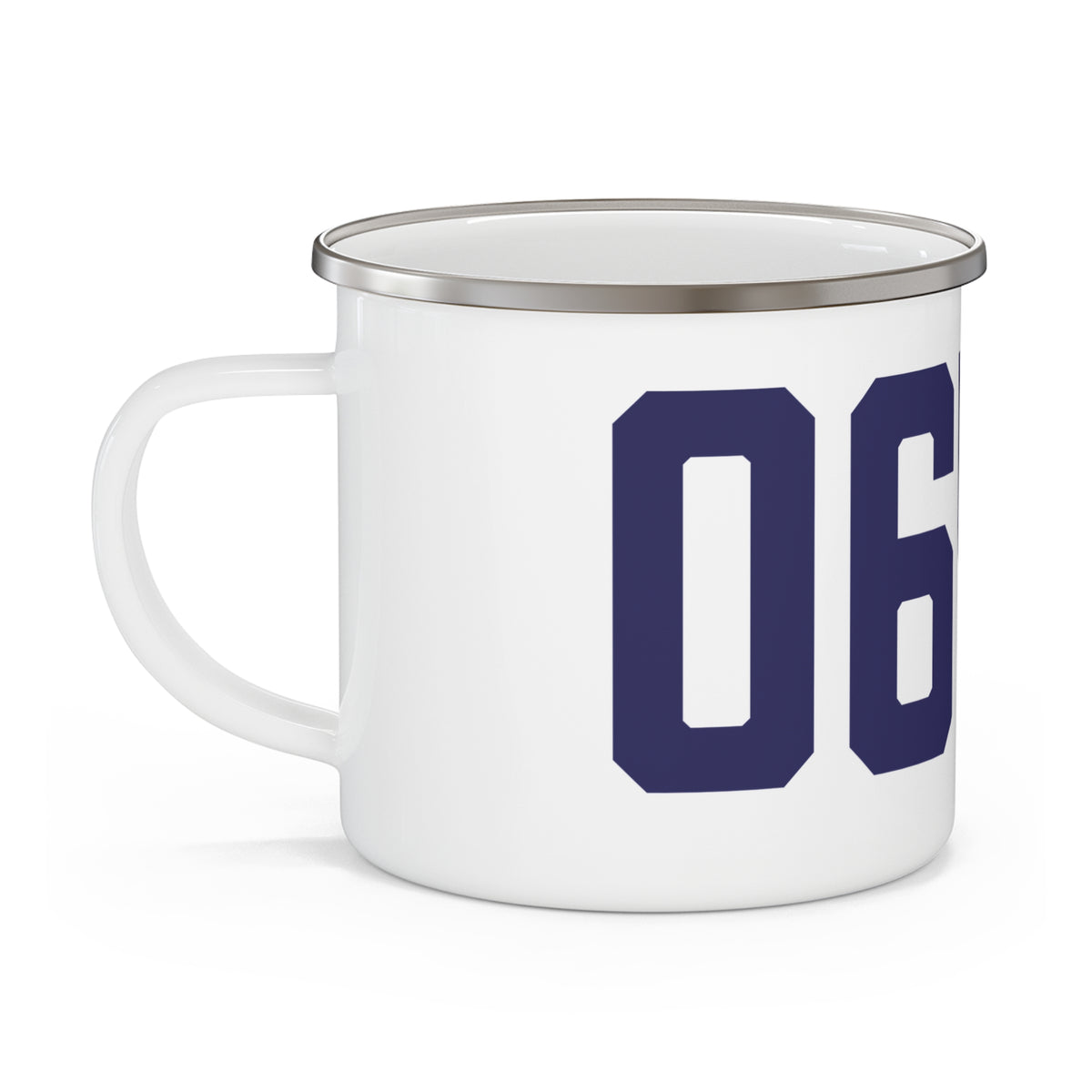06451 Meriden Connecticut Zip Code Enamel Camping Mug