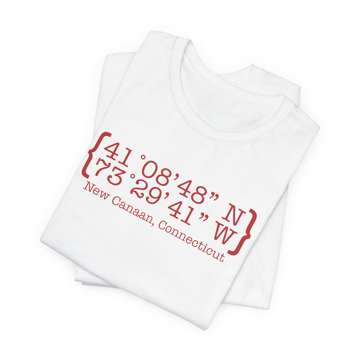 New Canaan Coordinates Unisex Jersey Short Sleeve T-Shirt