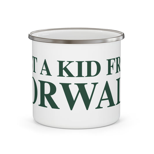 Just a kid from Norwalk Enamel Camping Mug
