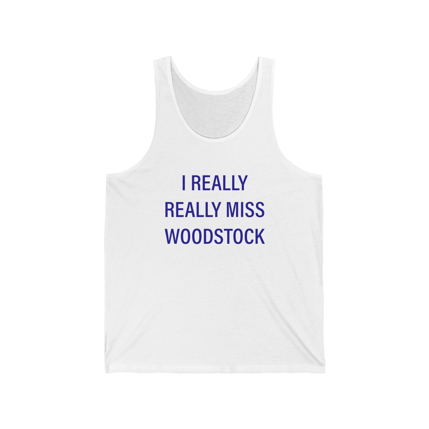I Really Really Miss Woodstock Unisex Jersey Tank Top