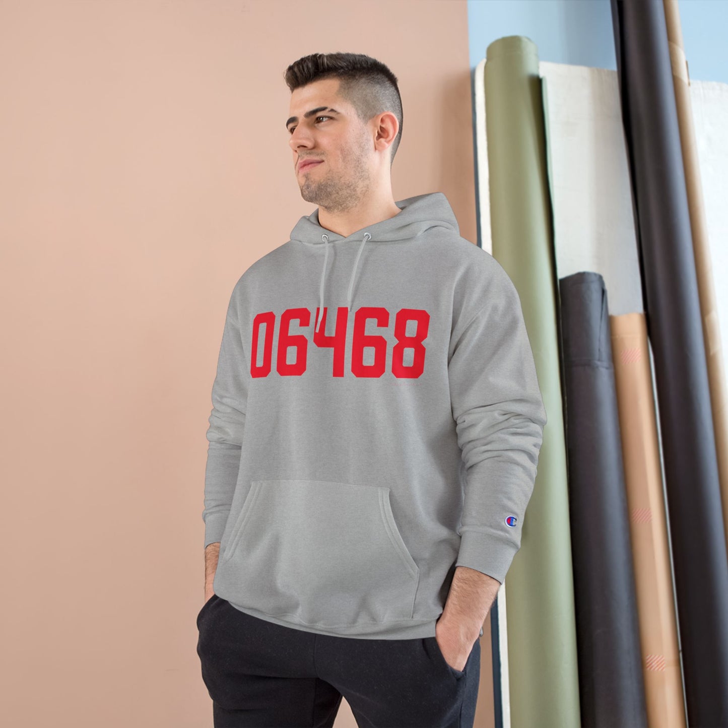 06468 Monroe Connecticut Zip Code Champion Hoodie