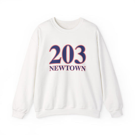203 Newtown Red White & Blue Unisex Heavy Blend™ Crewneck Sweatshirt