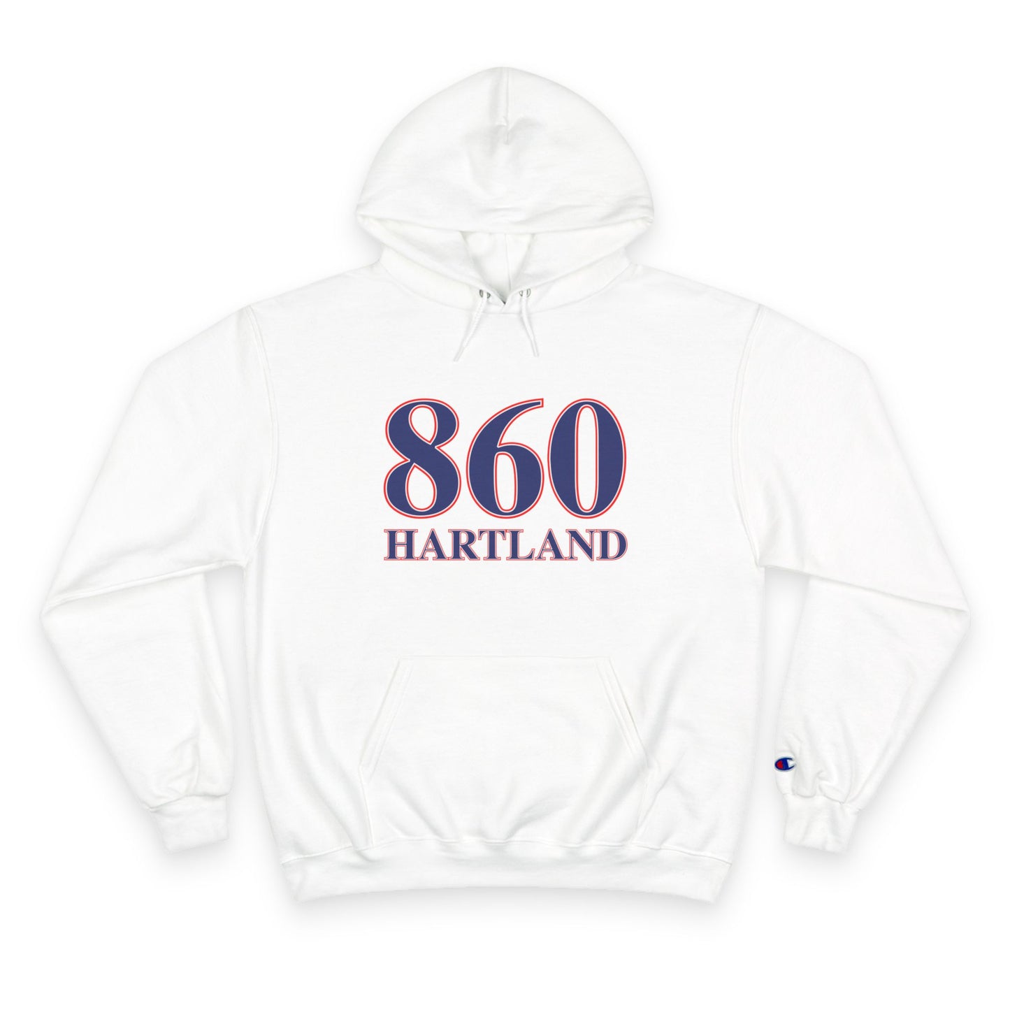 860 Hartland Red White & Blue Champion Hoodie