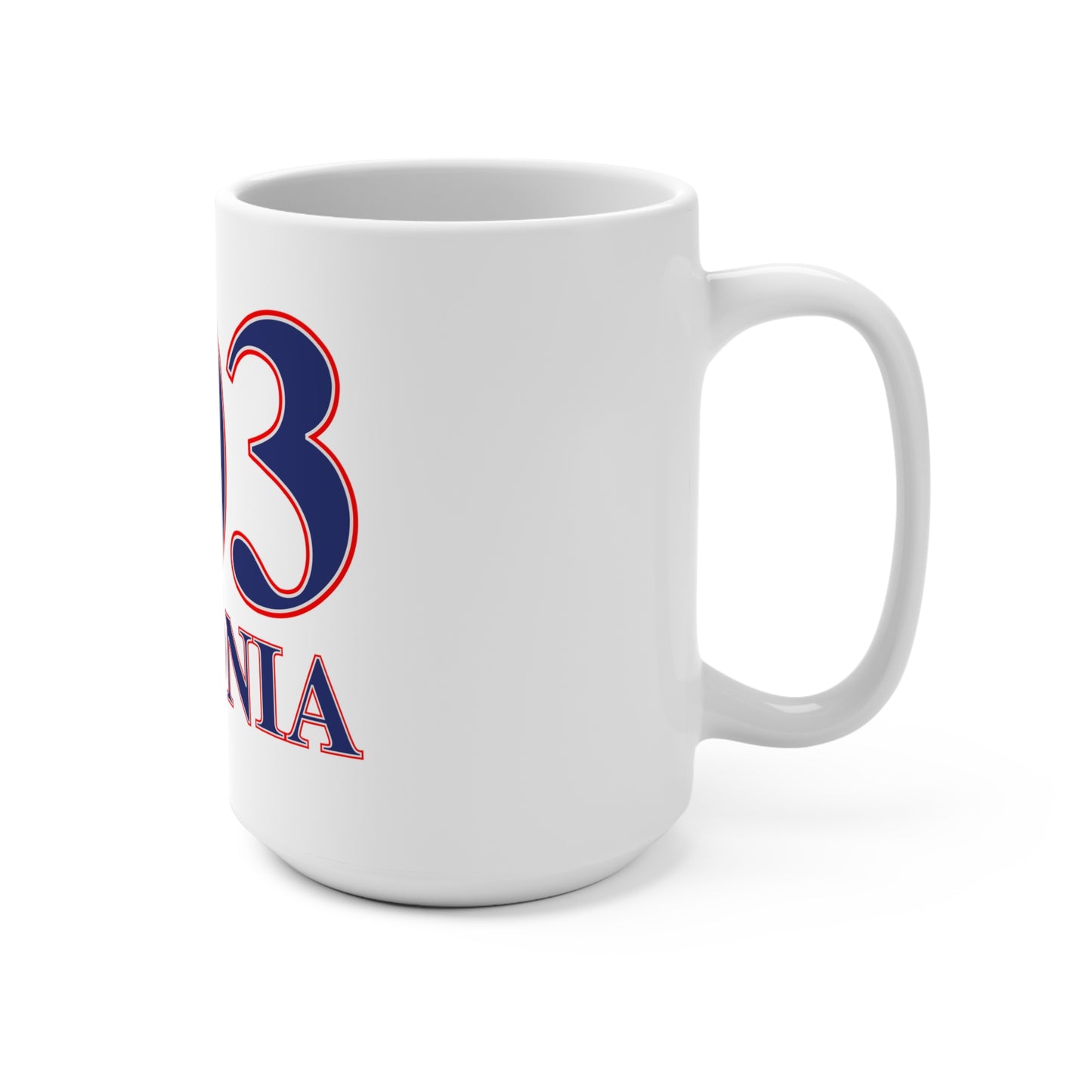 203 Ansonia Red White & Blue Mug 15oz