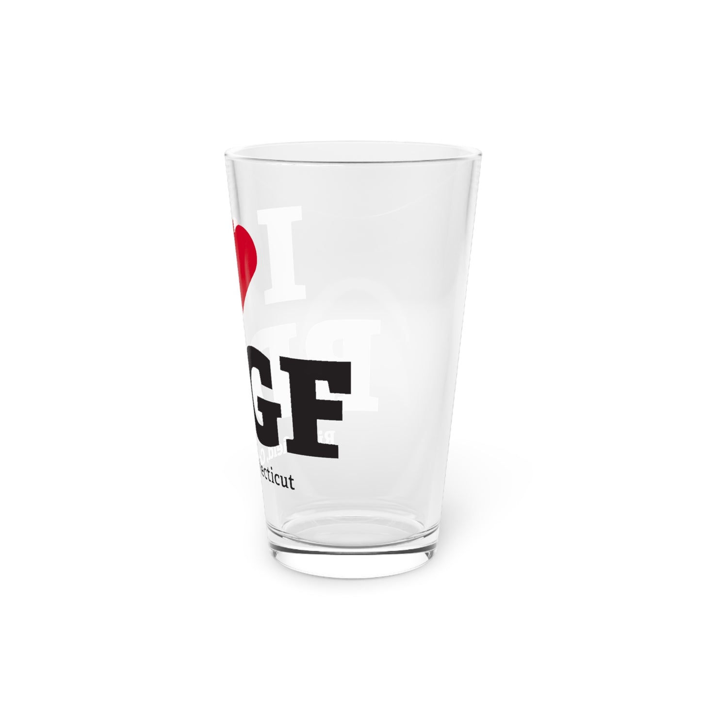 I Heart RDGF Pint Glass, 16oz