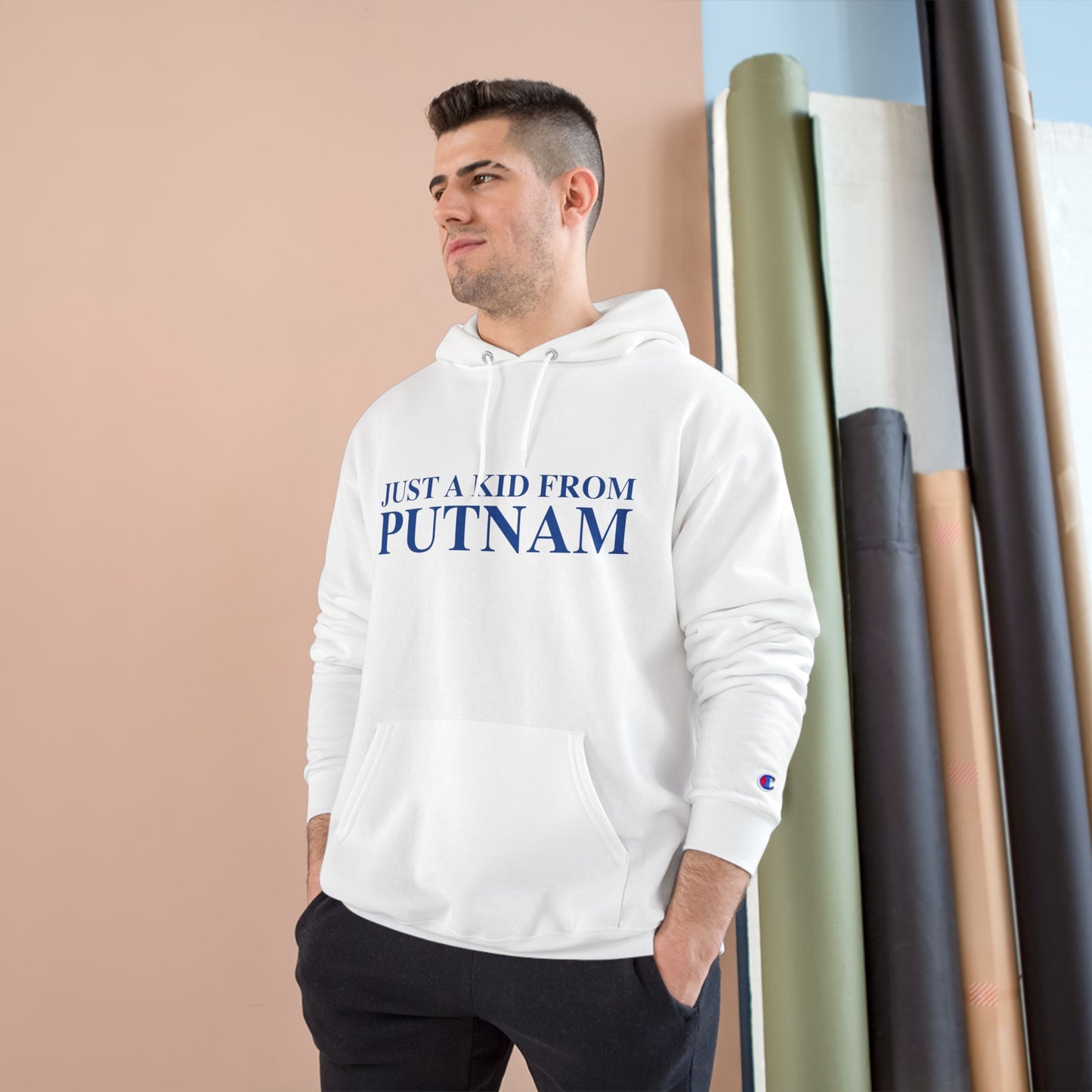 Just a kid from Putnam Champion Hoodie