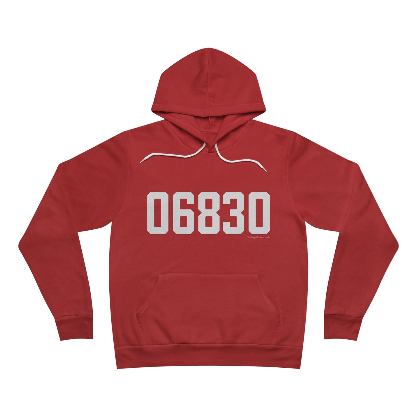 06830 - Greenwich CT Zip Code Unisex Sponge Fleece Pullover Hoodie