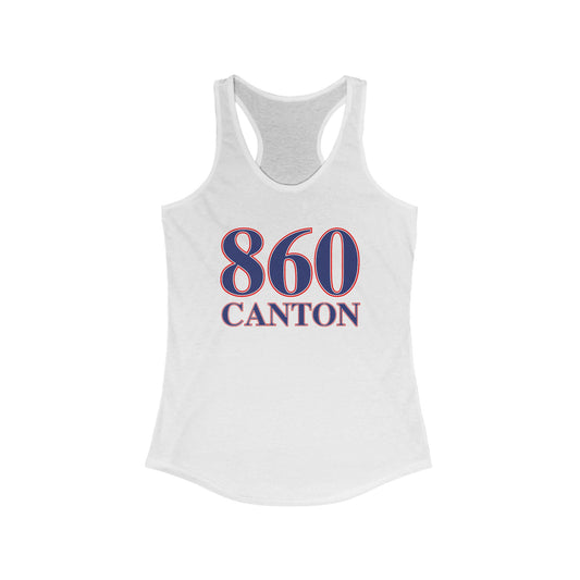 860 Canton Red White & Blue Women's Ideal Racerback Tank Top