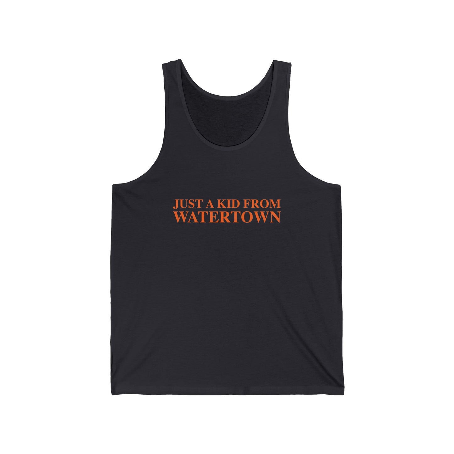 Just a kid from Watertown Unisex Jersey Tank Top