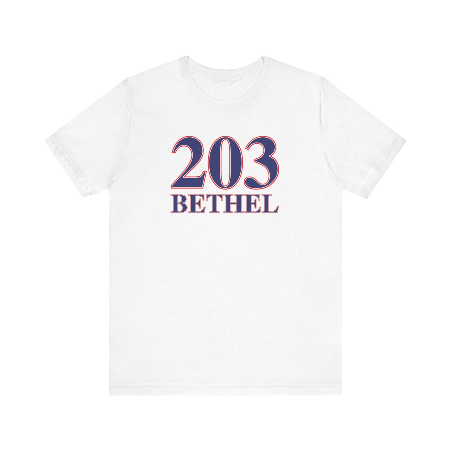 203 Bethel Red White & Blue Unisex Jersey Short Sleeve T-Shirt