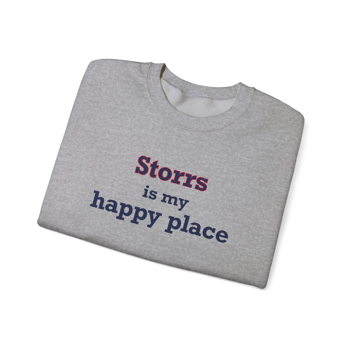 Storrs Is My Happy Place Unisex Heavy Blend™ Crewneck Sweatshirt