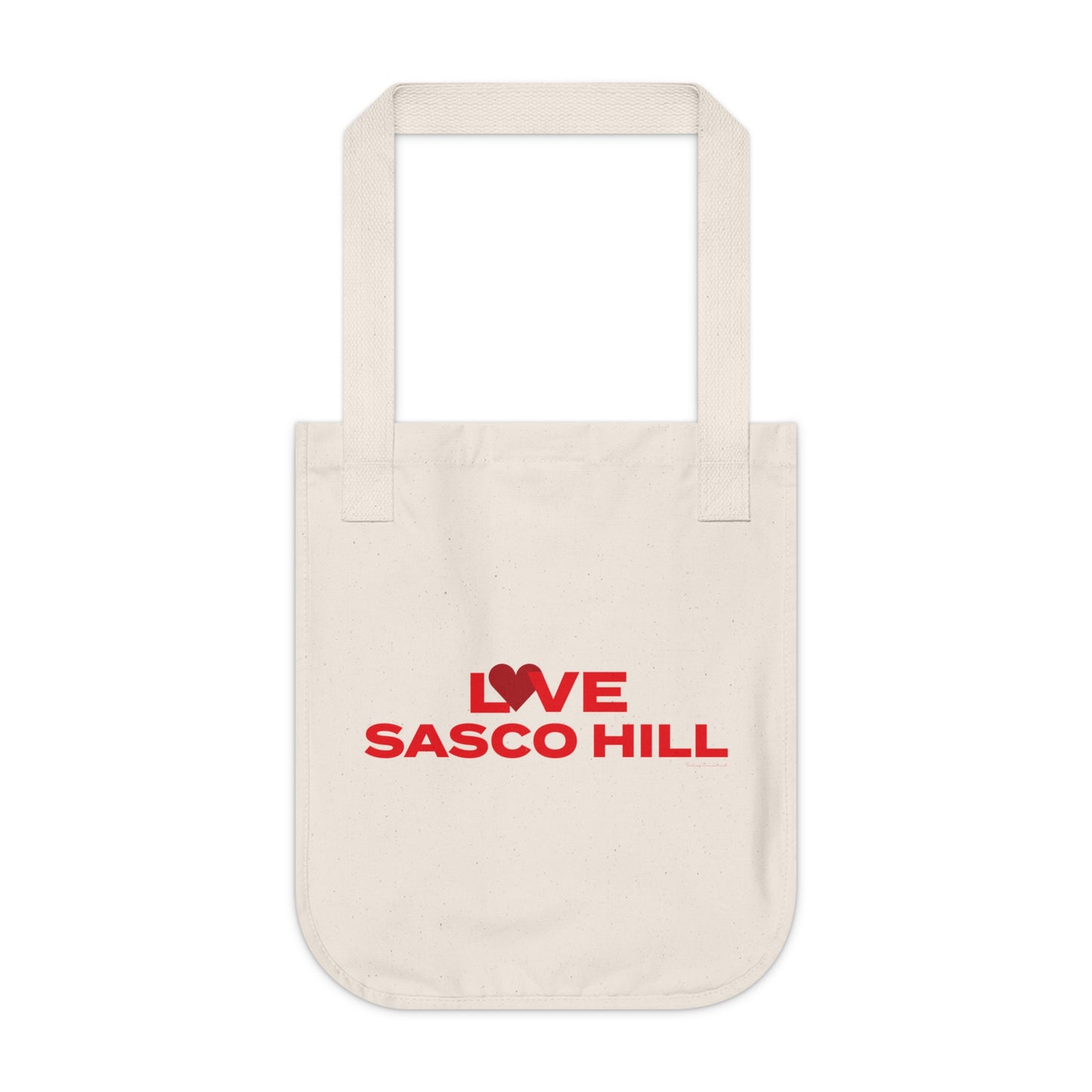 Love Sasco Hill Organic Canvas Tote Bag