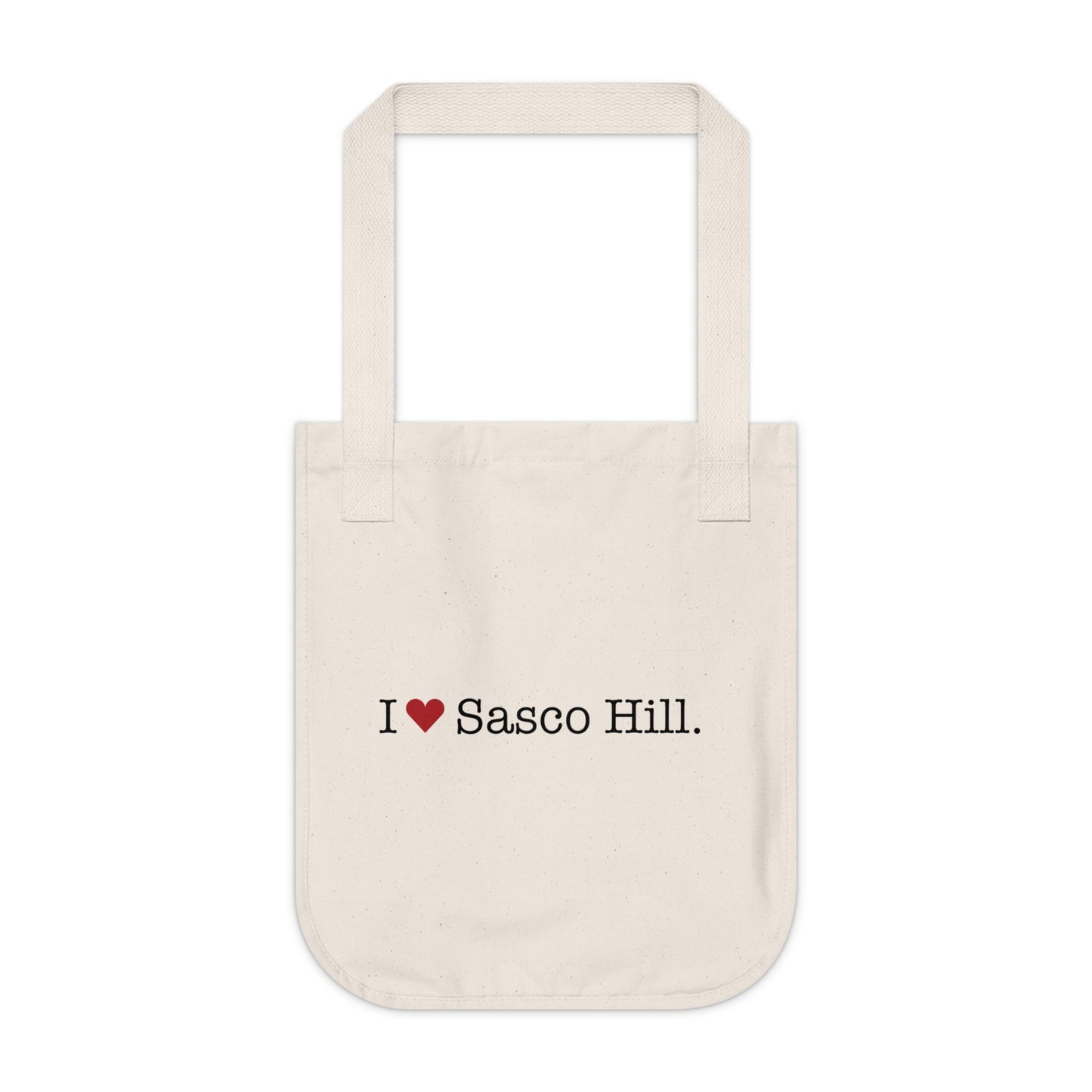 I Heart Sasco Hill. Organic Canvas Tote Bag