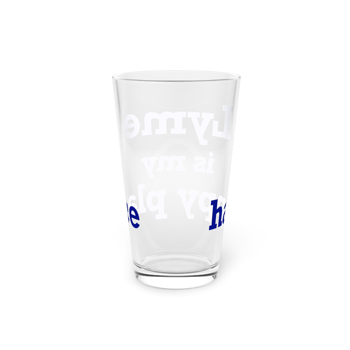 Lyme is My Happy Place Pint Glass, 16oz