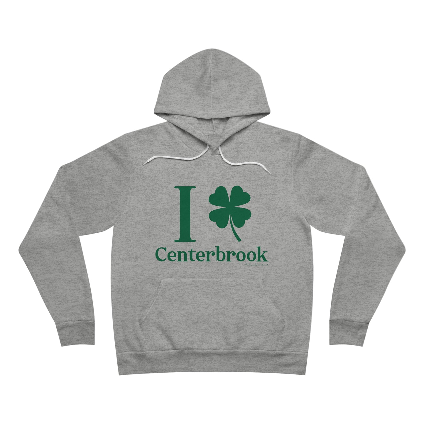 I Clover Centerbrook Unisex Sponge Fleece Pullover Hoodie (green)