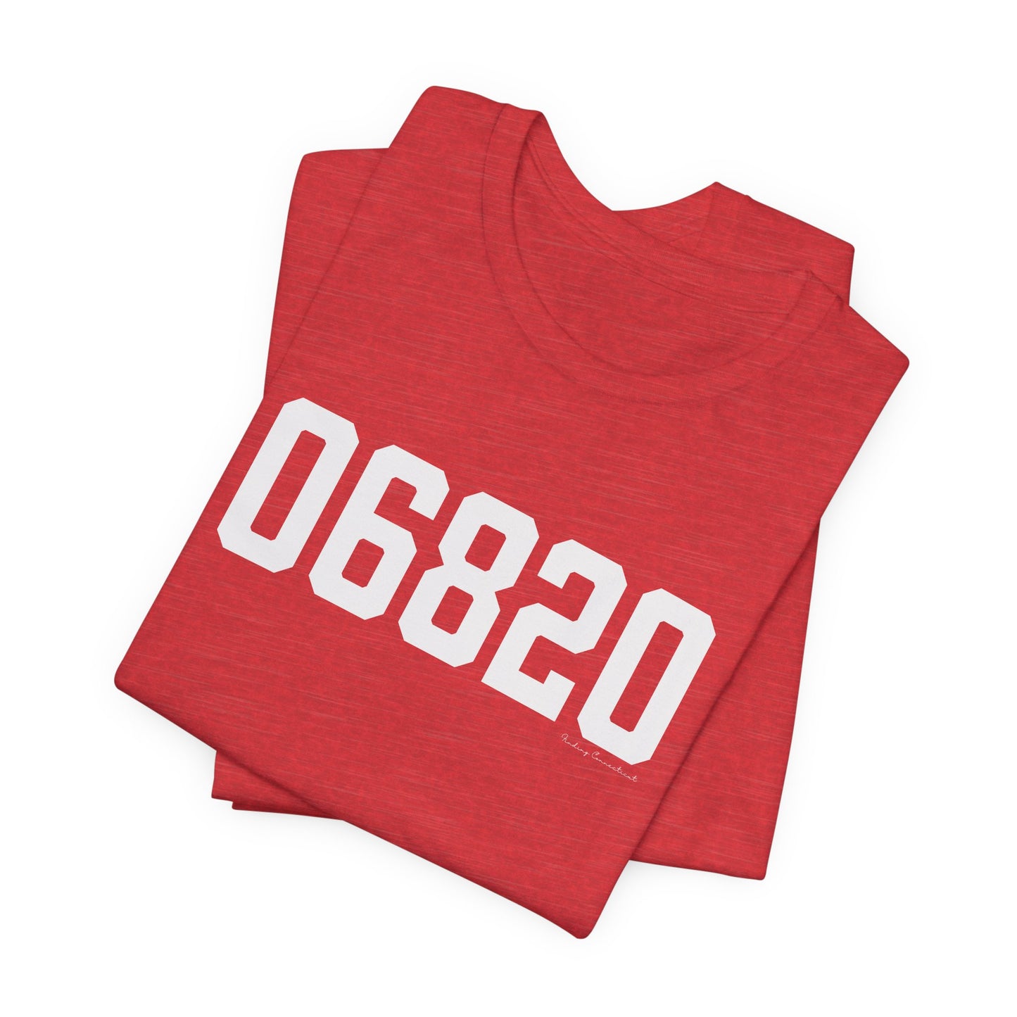 06820 - Darien CT Zip Code Unisex Jersey Short Sleeve T-Shirt