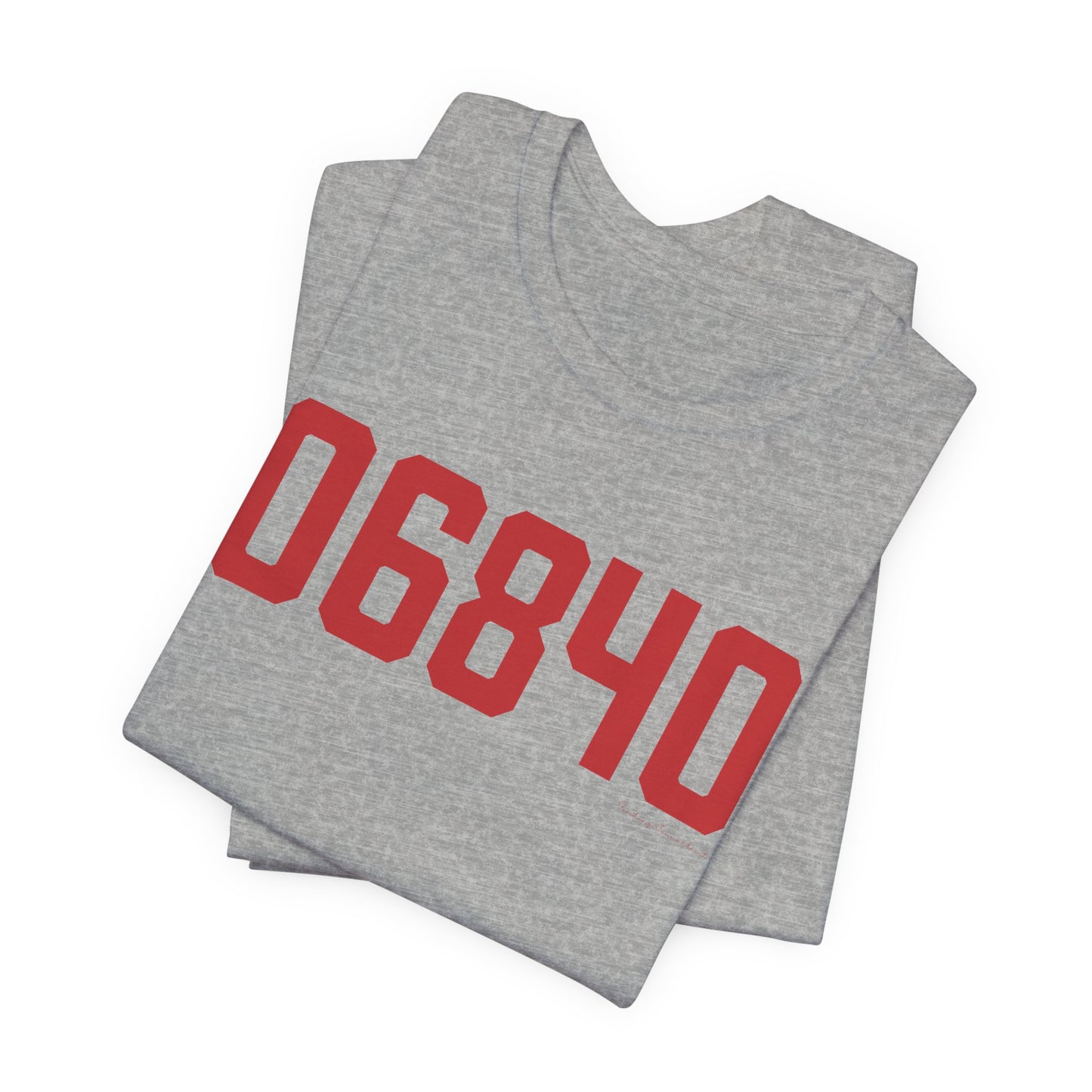 06840 New Canaan Connecticut Zip Code Unisex Jersey Short Sleeve T-Shirt