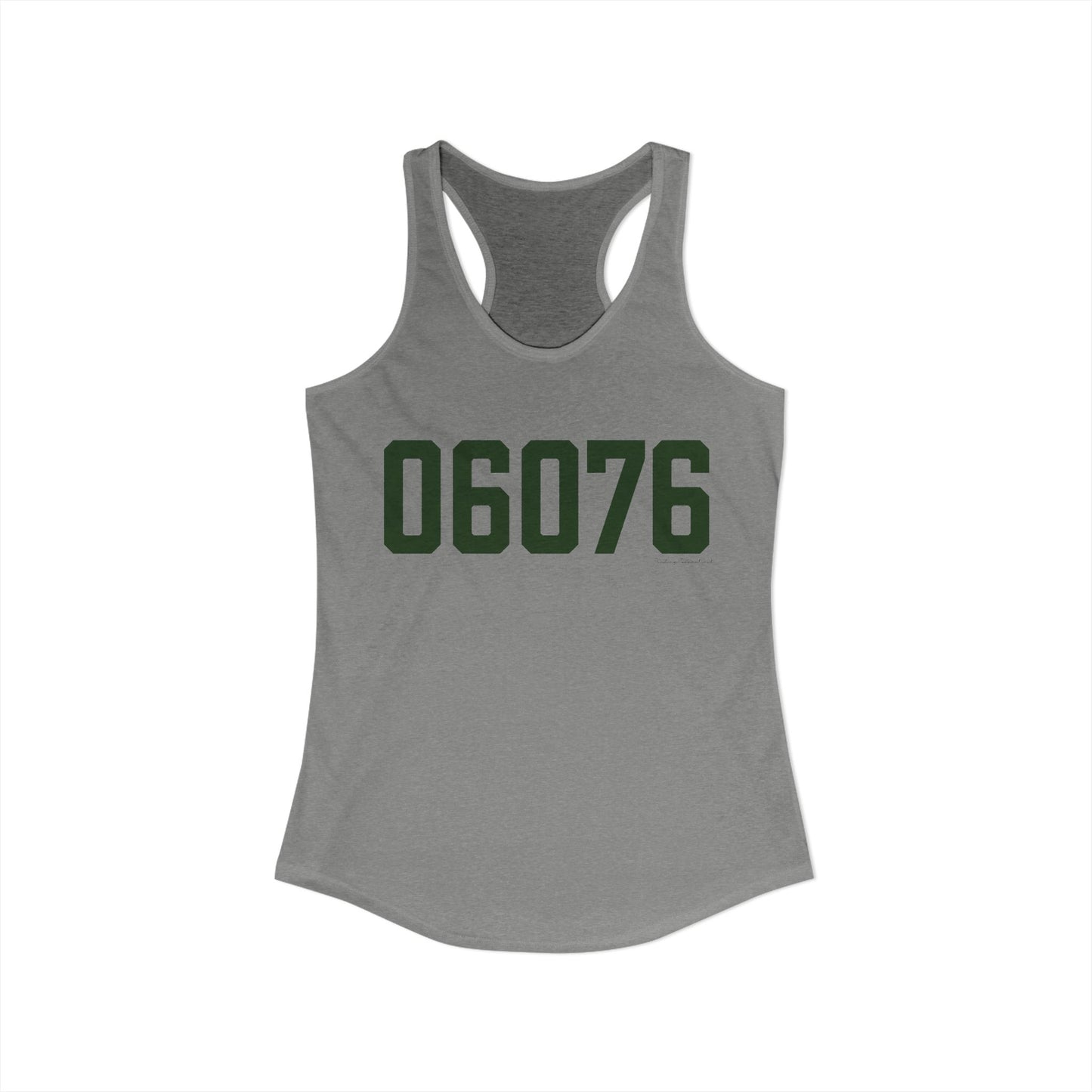 06076 UnionConnecticut Zip Code Women's Ideal Racerback Tank