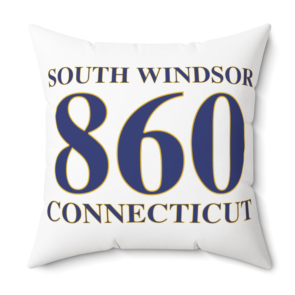 South Windsor 860 Connecticut Polyester Square Pillow