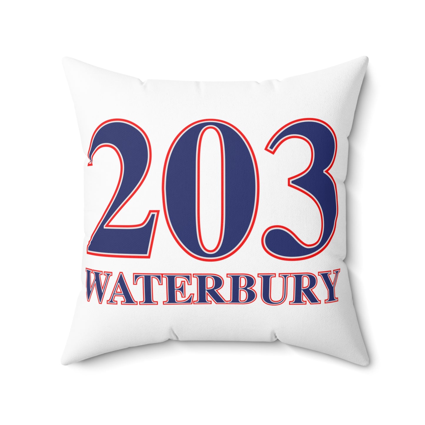 203 Waterbury Red White & Blue Spun Polyester Square Pillow