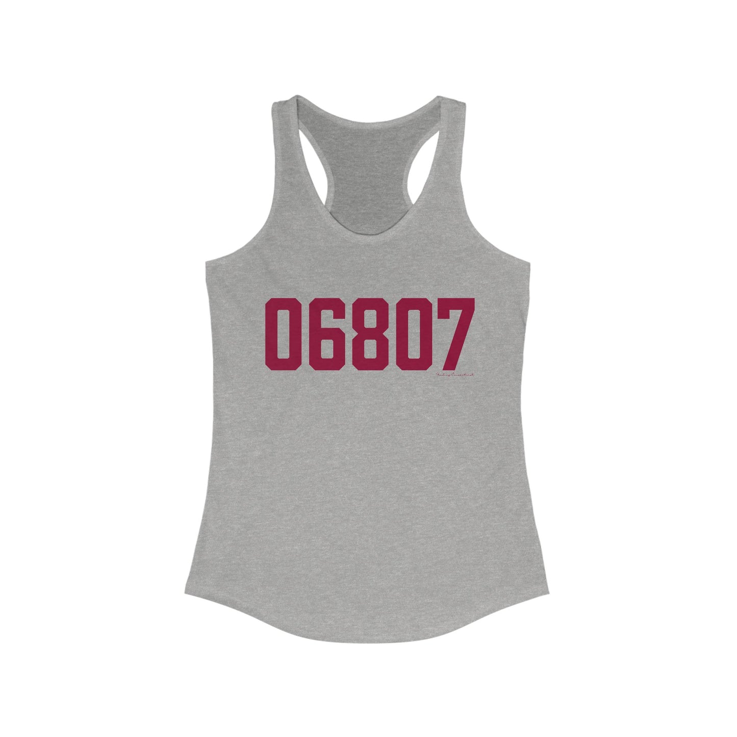 06807 - Greenwich Connecticut Zip Code Women's Ideal Racerback Tank Top