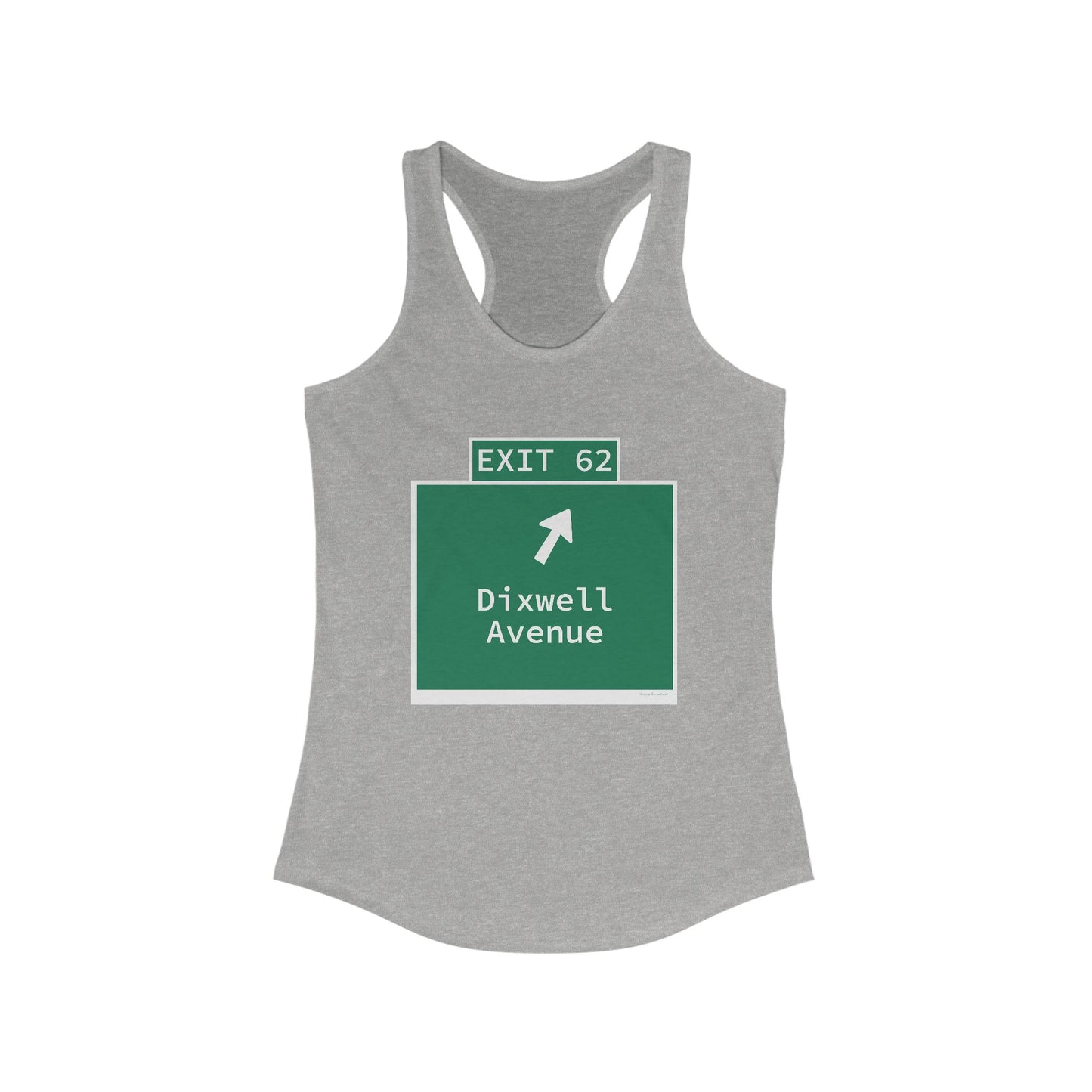 Vintage WCP Exit 62 Sign Women's Ideal Racerback Tank Top