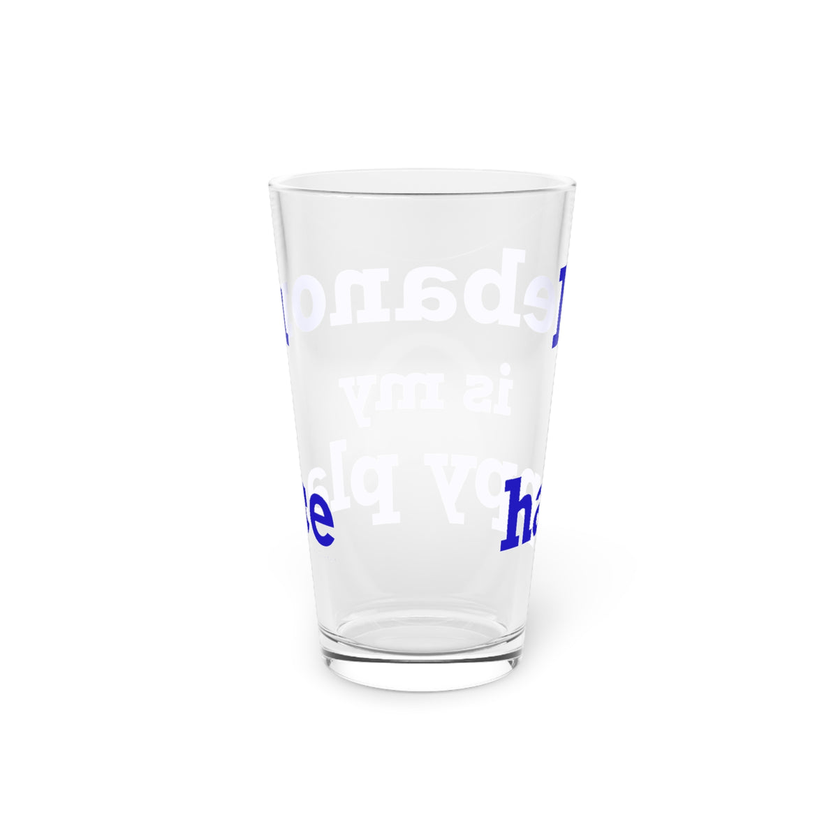 Lebanon is My Happy Place Pint Glass, 16oz