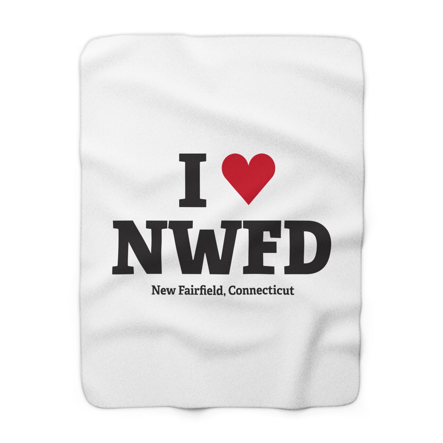 I Heart NWFD Sherpa Fleece Blanket