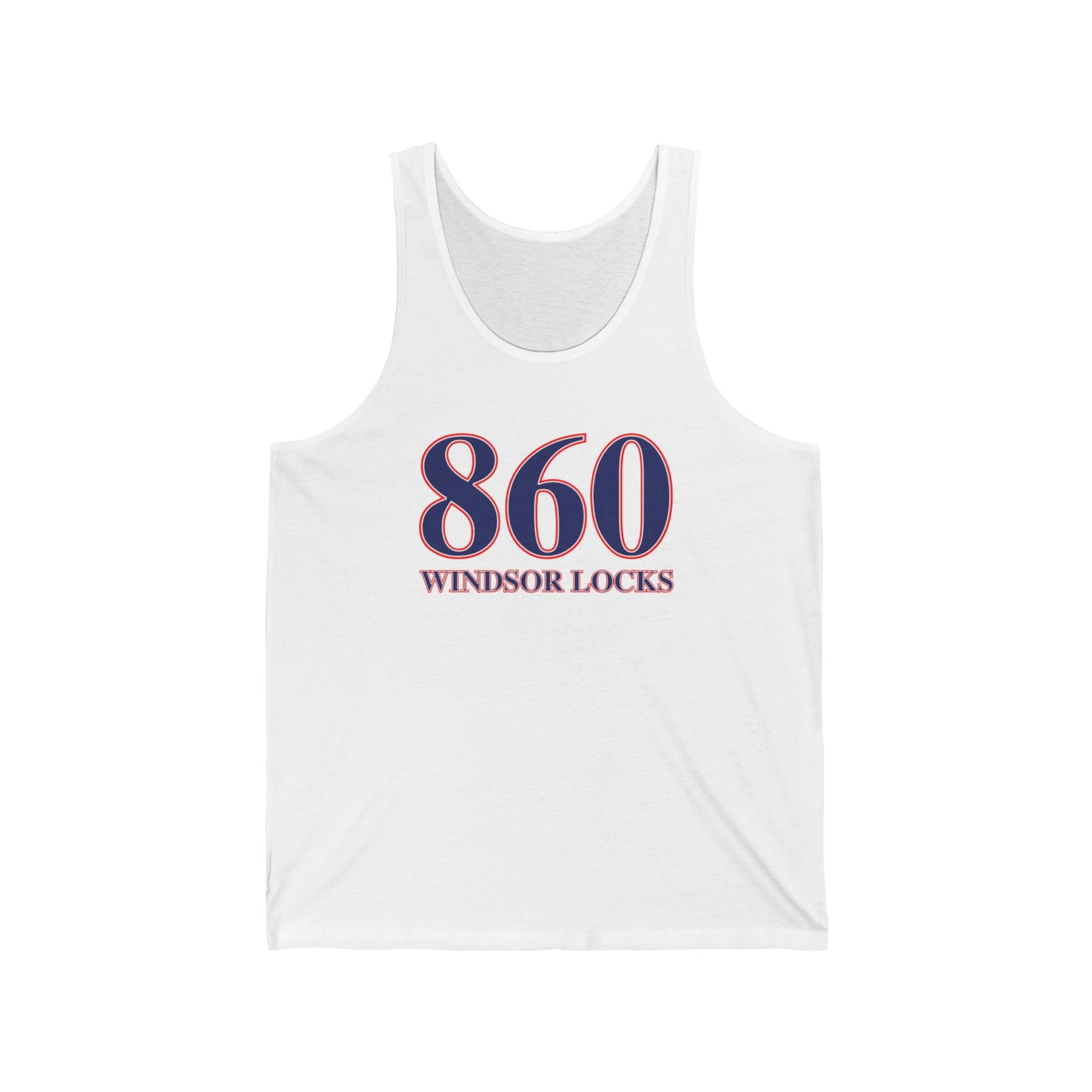 860 Windsor Locks Red White & Blue Unisex Jersey Tank Top