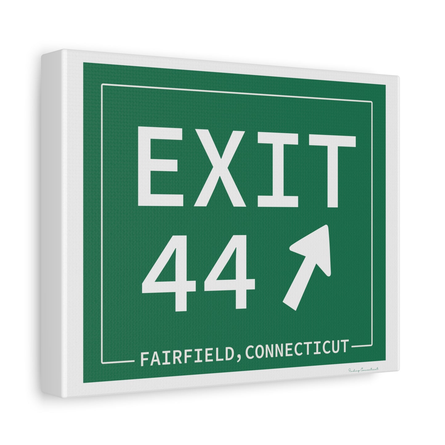 Vintage Exit 44 Merritt Parkway Sign Matte Canvas, Stretched, 1.25"