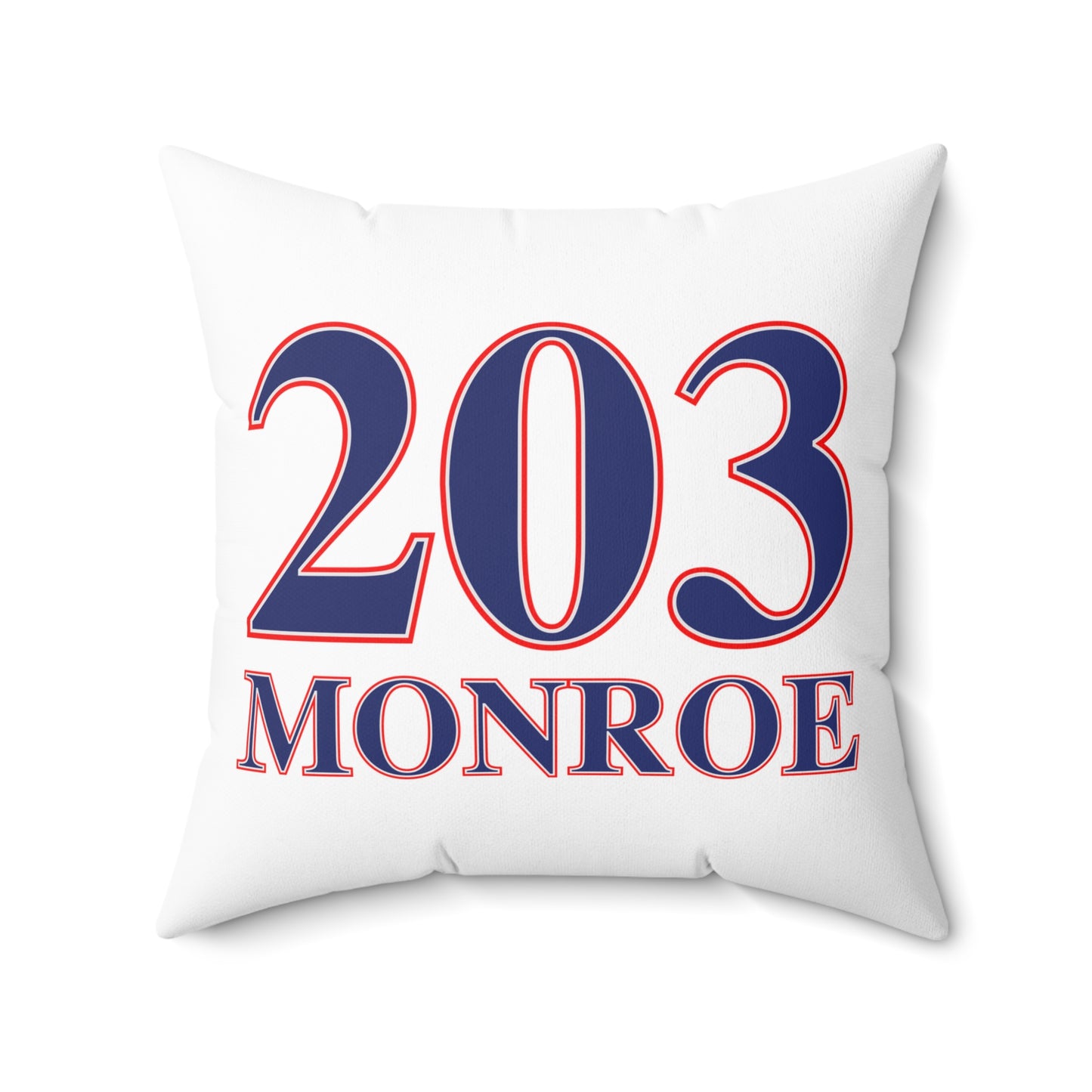 203 Monroe Red White & Blue Spun Polyester Square Pillow