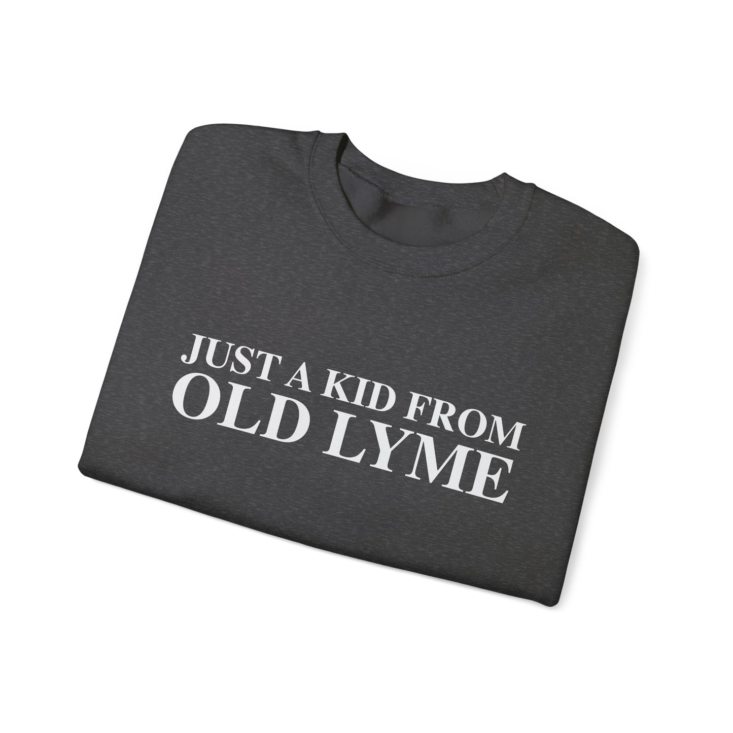 Just a kid from Old Lyme Unisex Heavy Blend™ Crewneck Sweatshirt