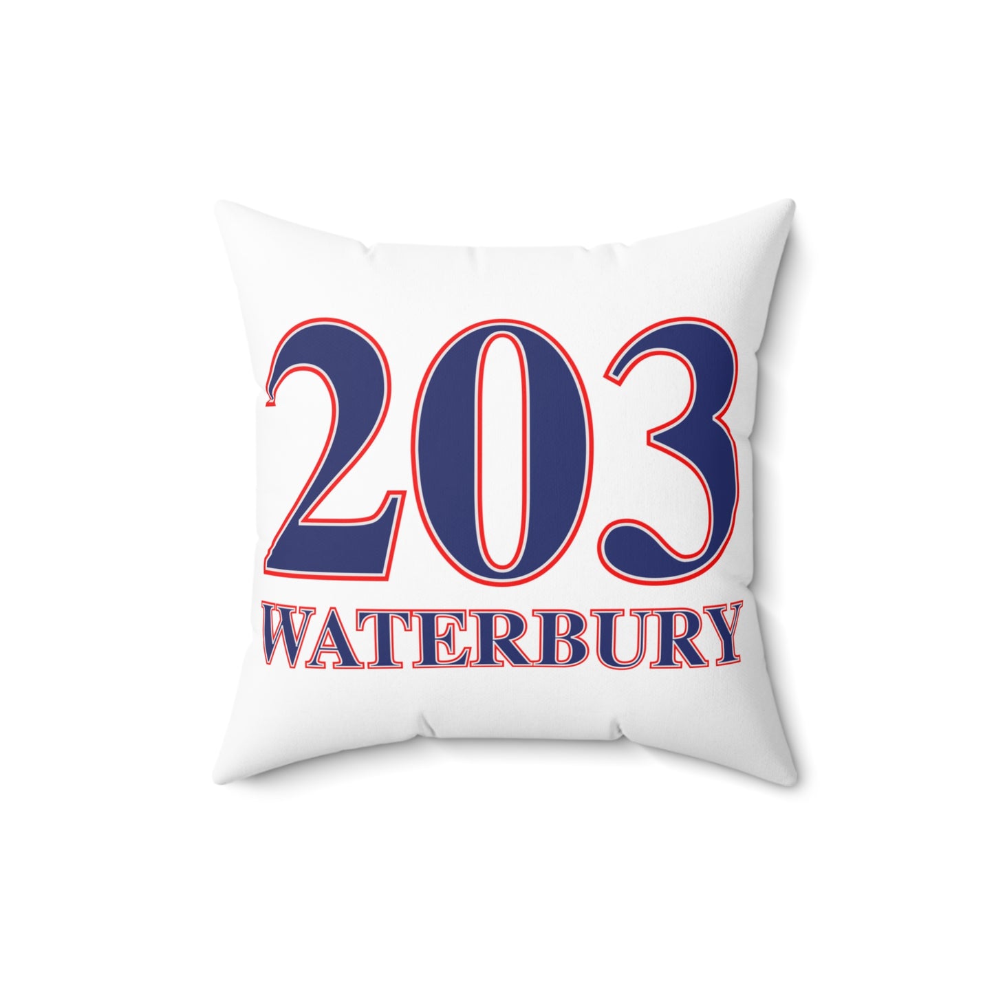 203 Waterbury Red White & Blue Spun Polyester Square Pillow