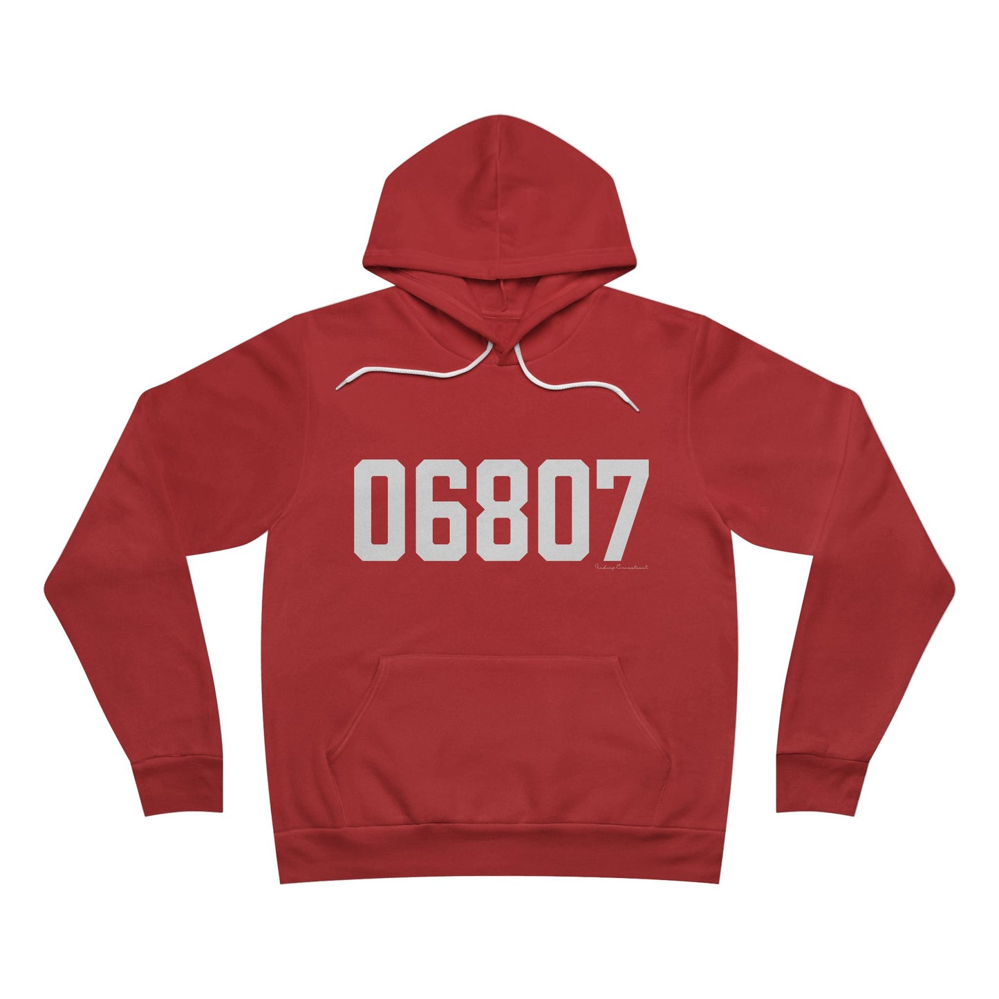 06807 - Greenwich CT Zip Code Unisex Sponge Fleece Pullover Hoodie