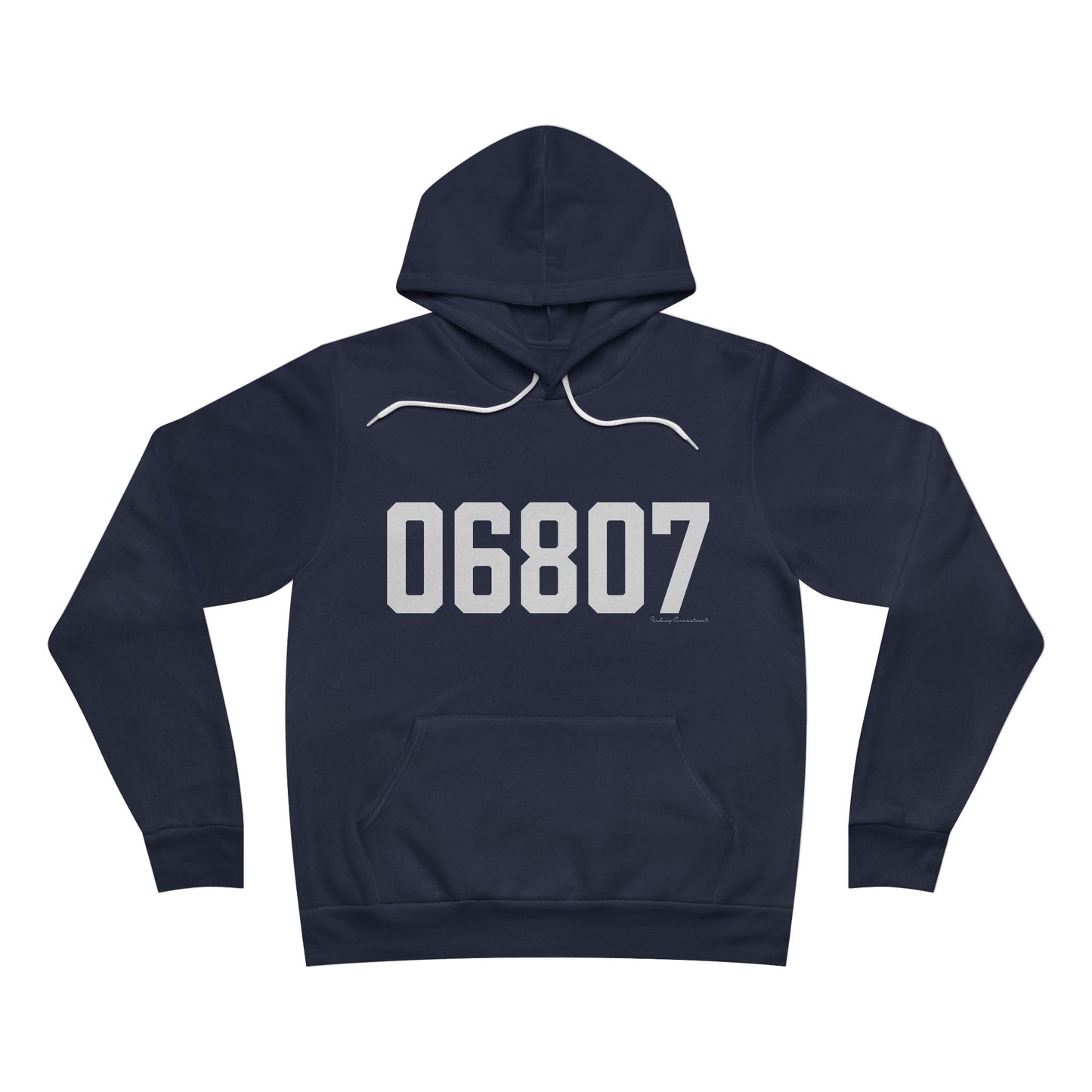 06807 - Greenwich CT Zip Code Unisex Sponge Fleece Pullover Hoodie