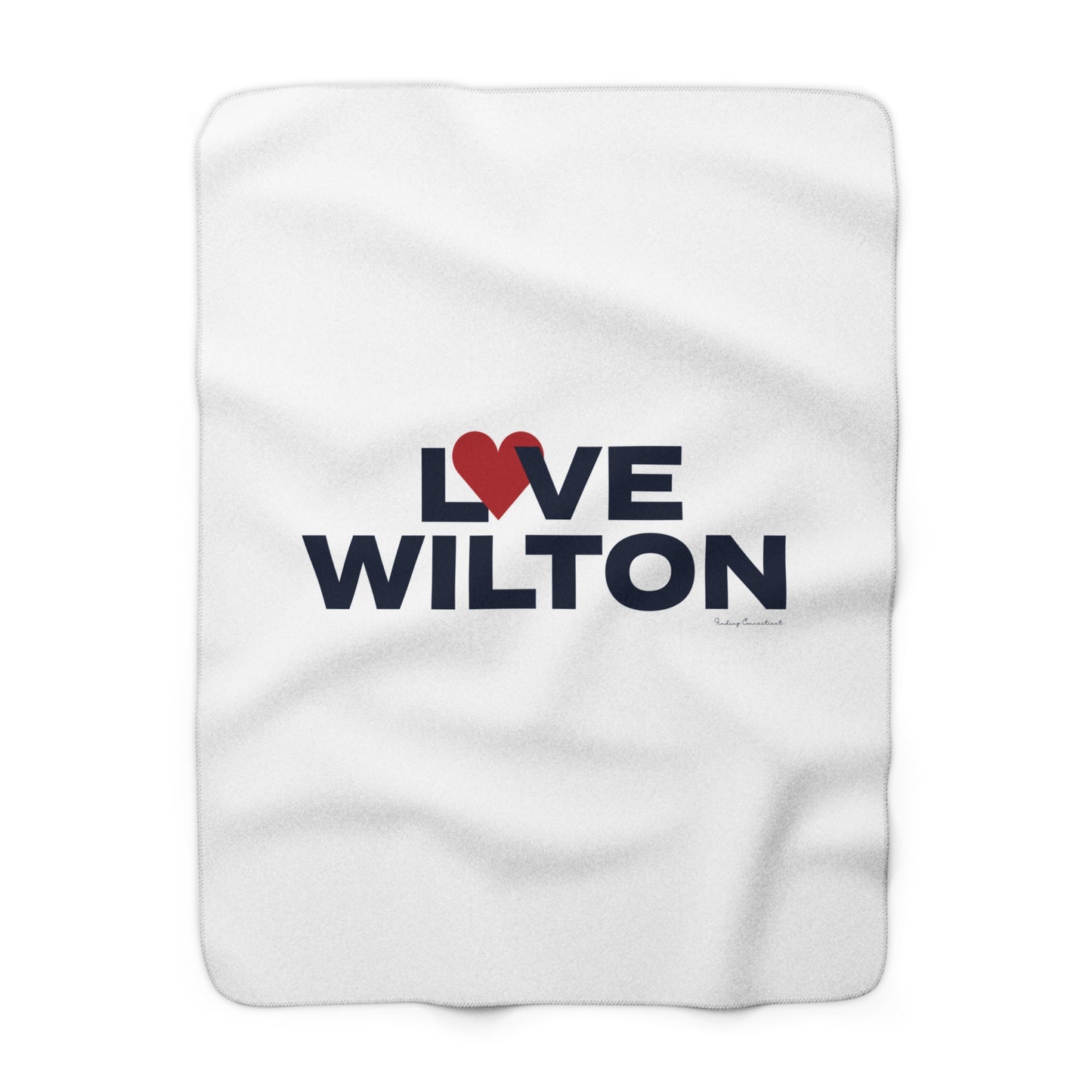 Love Wilton Sherpa Fleece Blanket