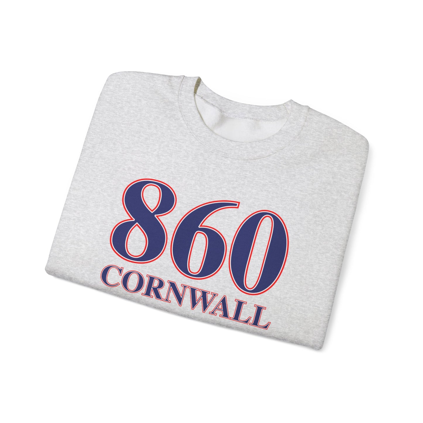 860 Cornwall Red White & Blue Unisex Heavy Blend™ Crewneck Sweatshirt