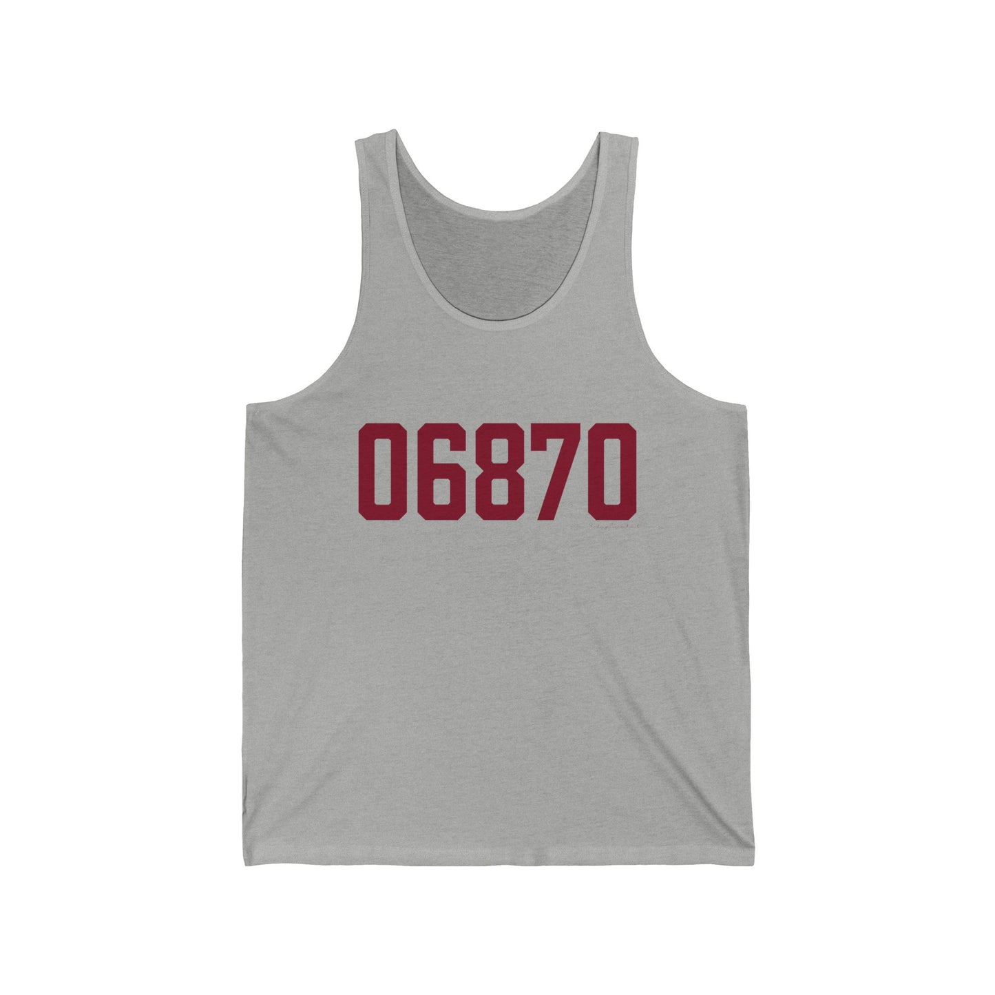 06870 - Greenwich Connecticut Zip Code Unisex Jersey Tank Top
