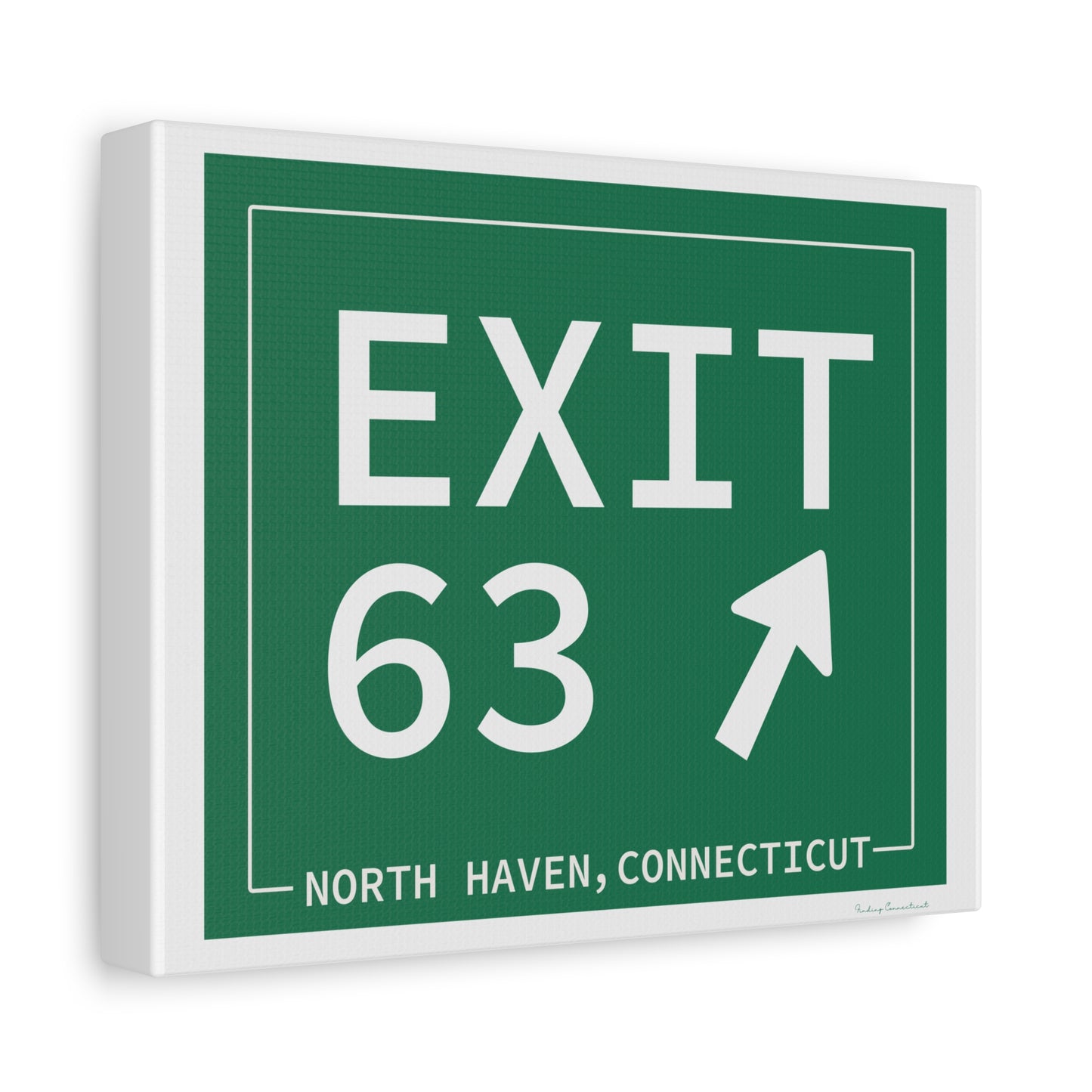 Vintage Exit 63 WCP Sign Matte Canvas, Stretched, 1.25"