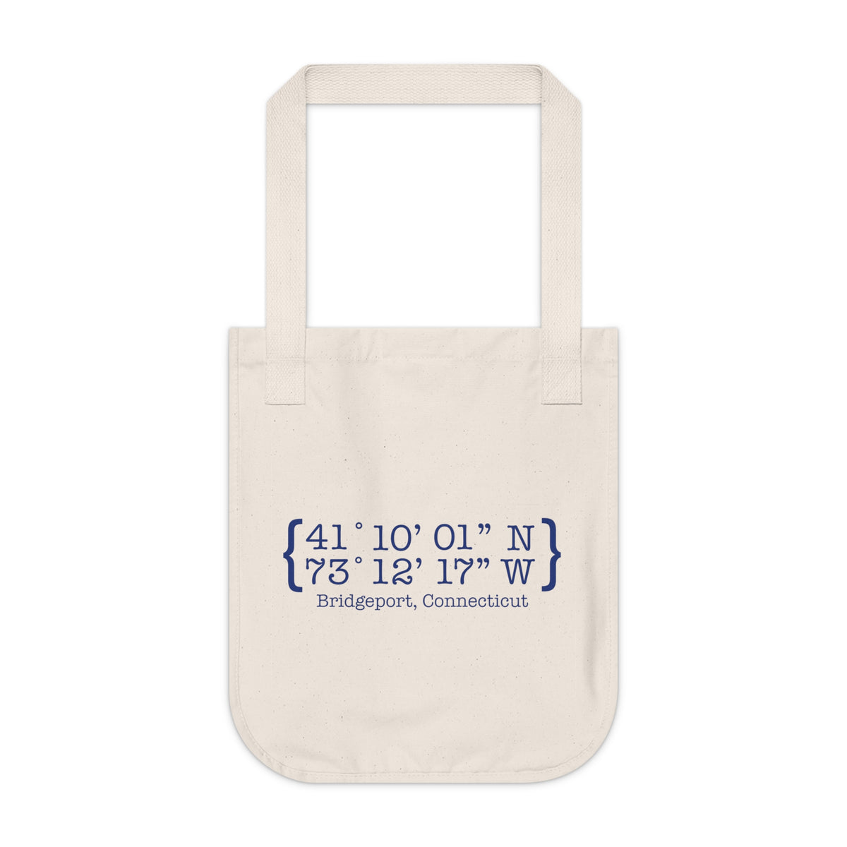 Bridgeport Coordinates Organic Canvas Tote Bag