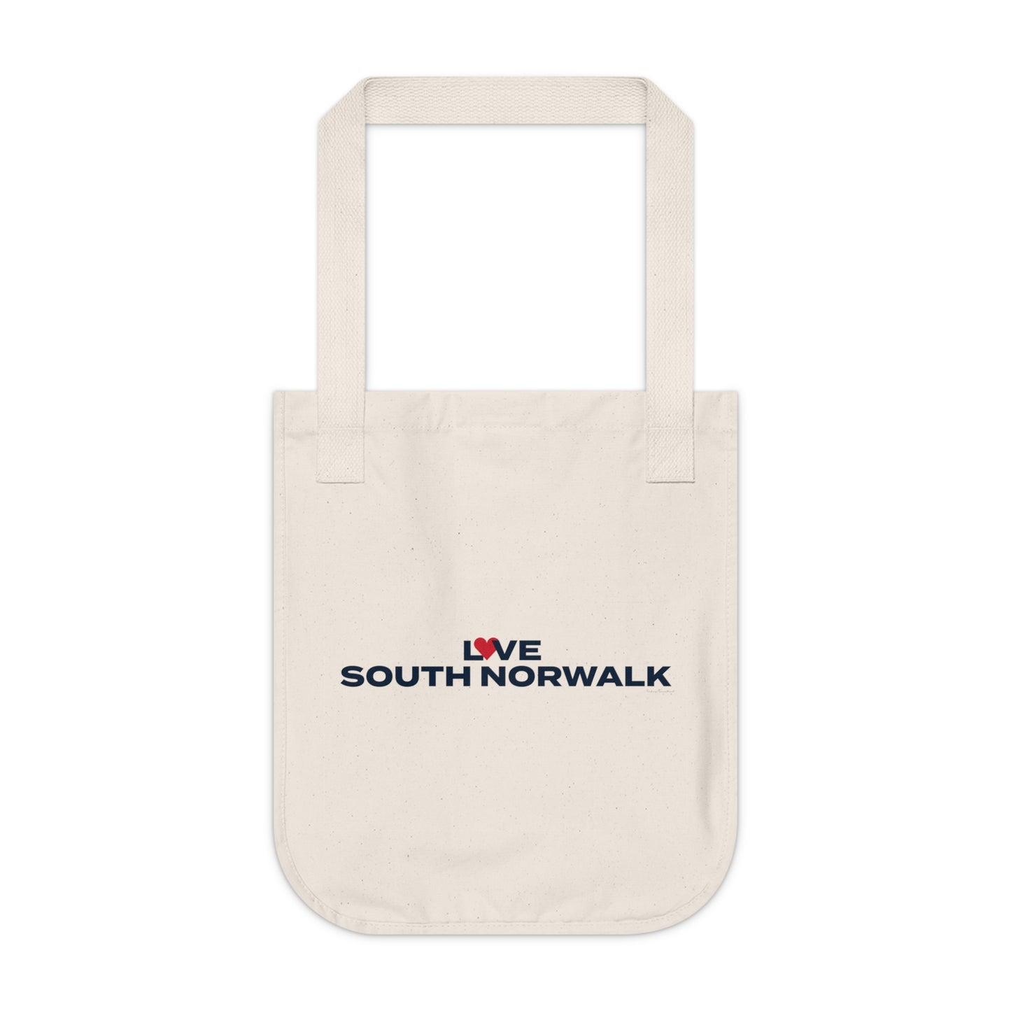 Love South Norwalk Organic Canvas Tote Bag