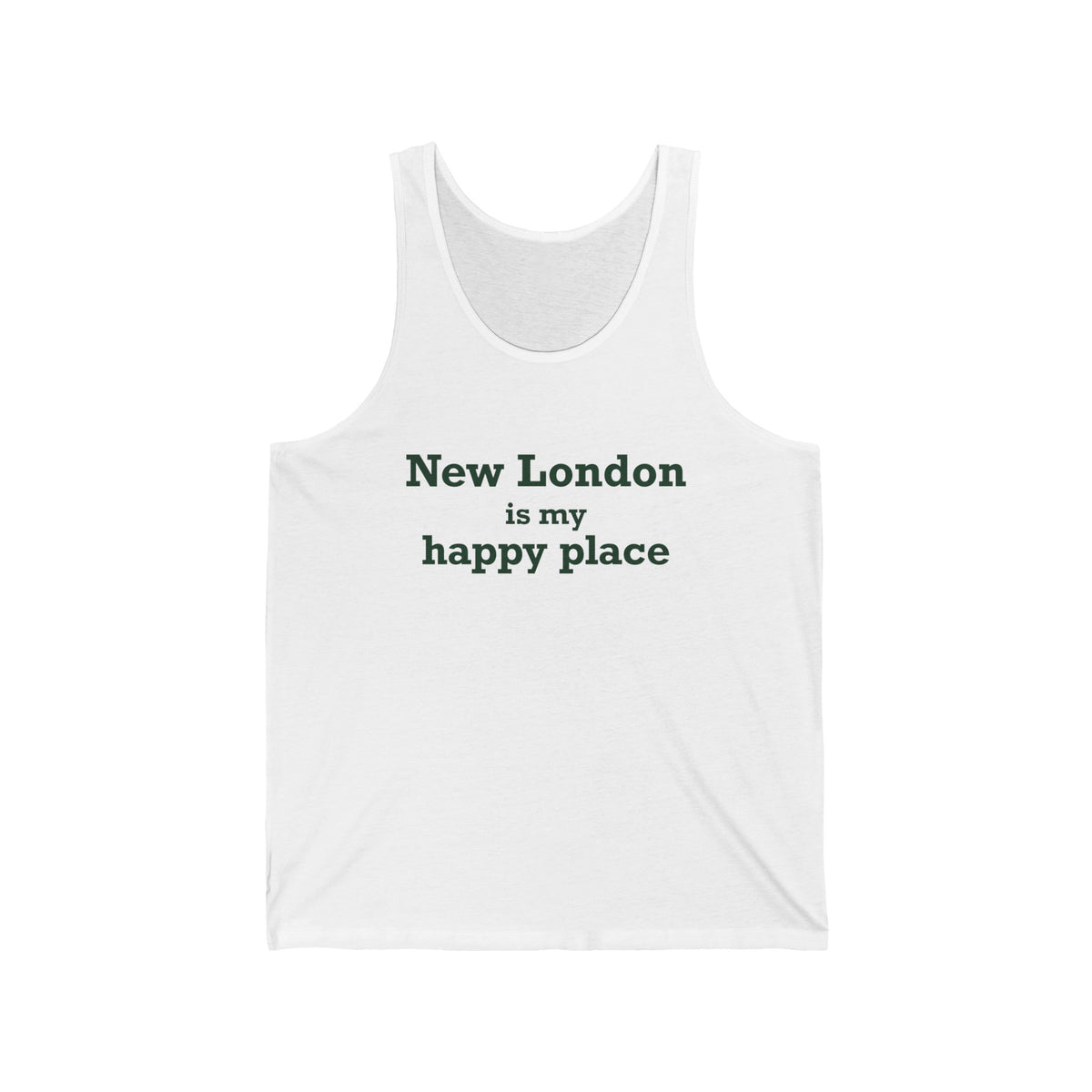 New London is My Happy Place Unisex Jersey Tank Top